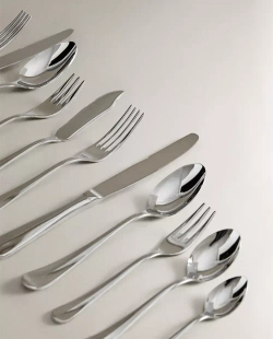 ZARA HOME СЕРЕБРЯНАЯ СТАЛЬНАЯ ЛОЖКА, СТАЛЬНОЙ