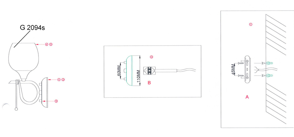 Бра Odeon Light 2094/1W