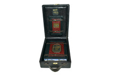 Набор из кожи в кейсе "История железных дорог" книга+ежедневник