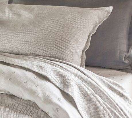 Постельное белье 2 спальное евро Blanc des Vosges Gramines Perle