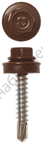 ЗУБР СКД 8017 29 х 4.8 мм, шок.-коричн., кровельный саморез, 2500 шт (4-300310-48-029-8017)