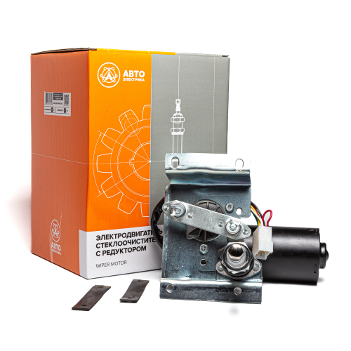 Привод стеклоочистителя (мотор-редуктор), ПАЗ, левый, 24 В (ан. 14.5215100-10)