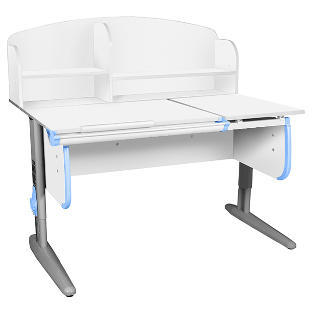 Растущая парта Дэми СУТ 25 с задней полкой СУТ.34.390 (1200×880 мм)