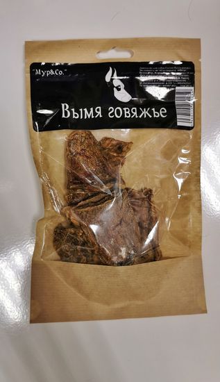 Myp&Co Лакомства для собак Вымя говяжье