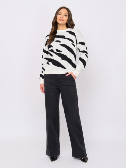 Джемпер из вискозы и хлопка