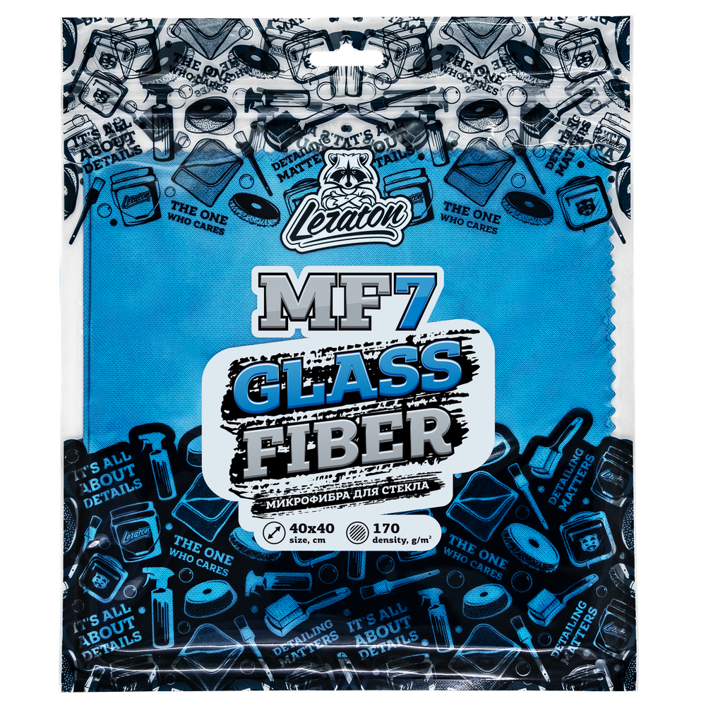 LERATON GLASS FIBER MF7 Микрофибра для стекла 40x40