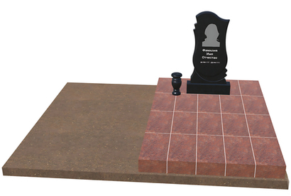 Готовое ритуальное сооружение 1,5м*2,4м (под ключ)