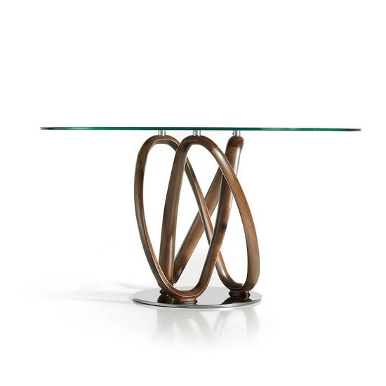 Круглый обеденный стеклянный стол DT801 /1021 Ø120 Испания 