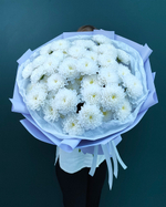 Воздушная белая хризантема,9 веток(00261)