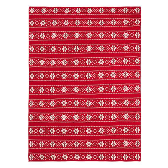 Плед из хлопка с новогодним рисунком frostwork из коллекции new year essential, 130x180 см