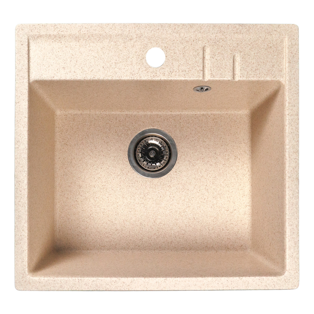Мойка ML-GMS121 СТАНДАРТ прямоугольная, бежевый (328), 555*495*190мм