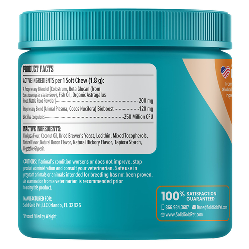 Solid Gold, Pet Pal-Lergy Pro ™, добавка для поддержки аллергии, для собак, с копченым беконом, 60 жевательных таблеток, 108 г (3,8 унции)