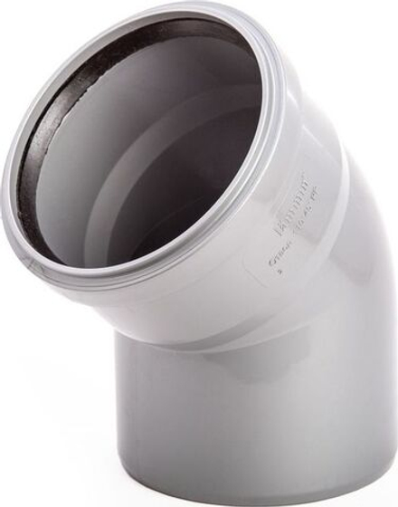 Отвод для внутренней канализации Lammin d110мм/45°