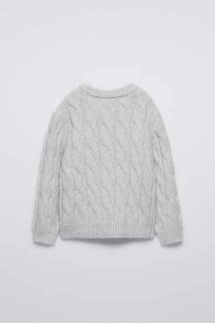 ZARA КАРДИГАН С ЗАСТЕЖКОЙ-МОЛНИЕЙ, ЖЕМЧУЖНО-СЕРЫЙ