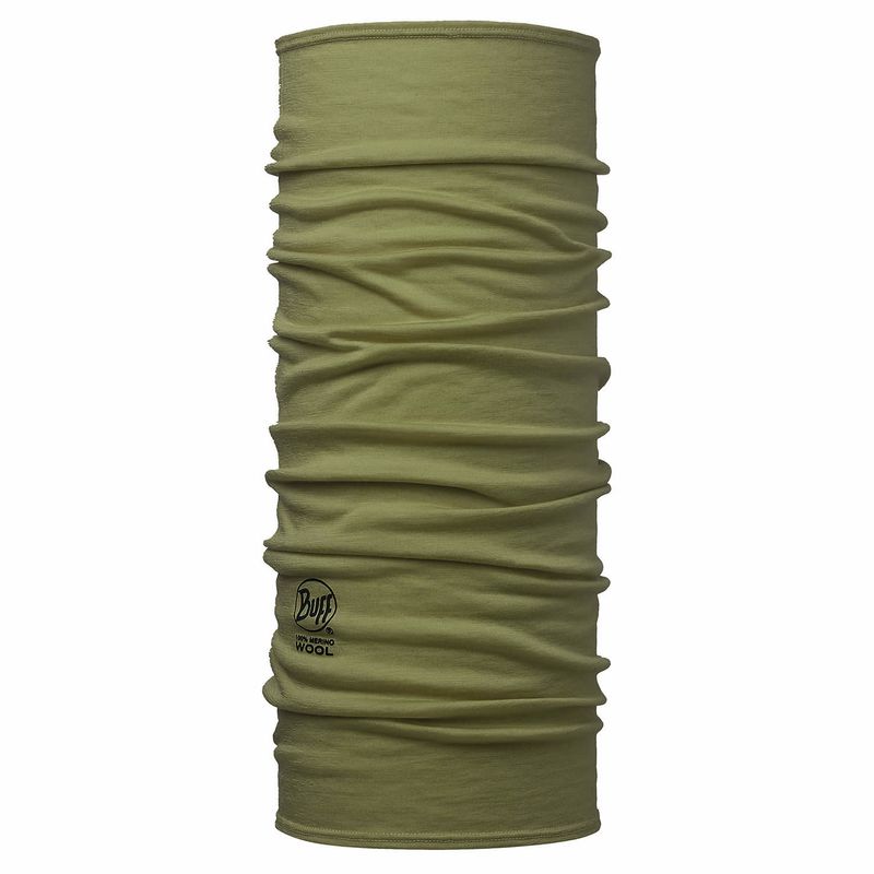 Шарф-труба шерстяной Buff Solid Light Military Фото 1