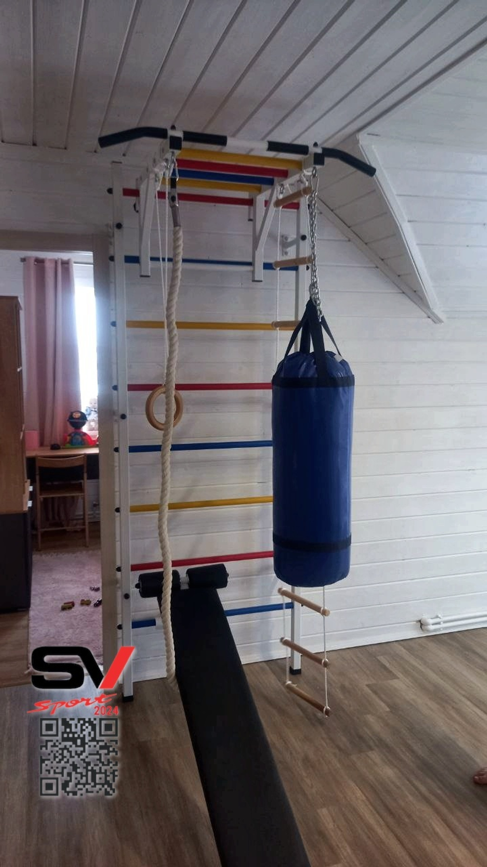 Монтаж шведской стенки Sv Sport в бетонные, кирпичные стены