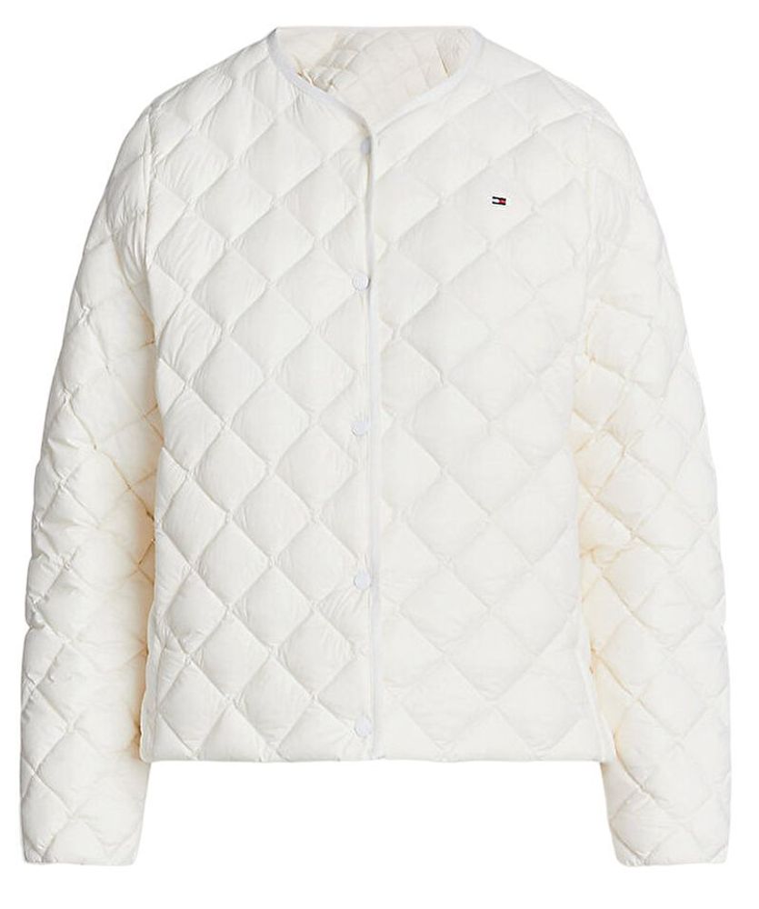 Женская теннисная куртка Tommy Hilfiger LW Down Quilted Collarless - Бежевый