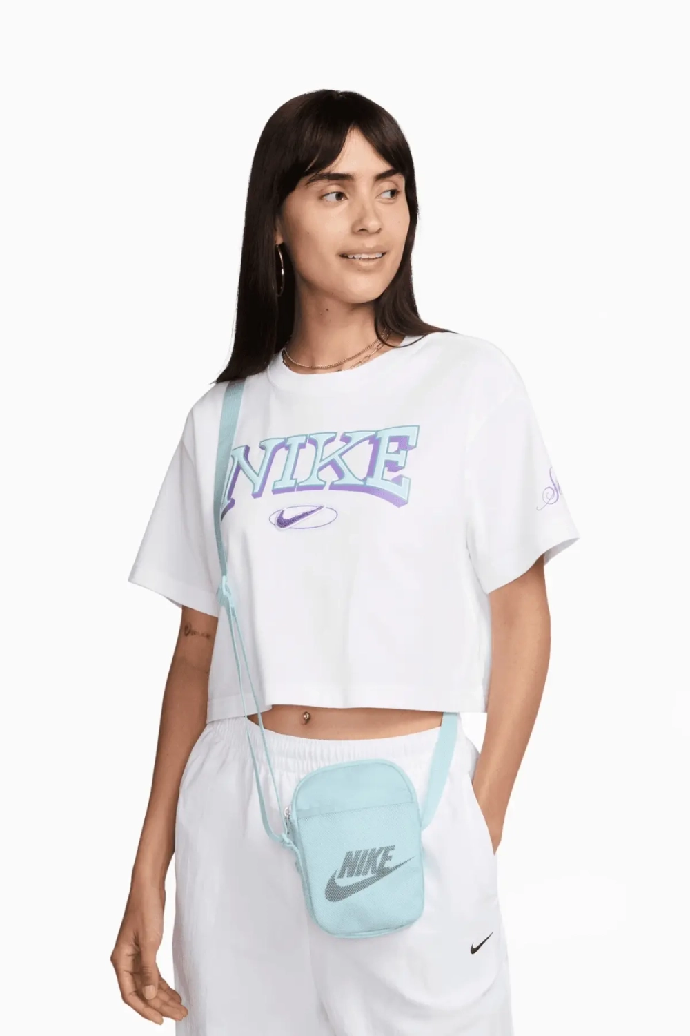 Сумка через плечо Nike Heritage Smit Small - голубой