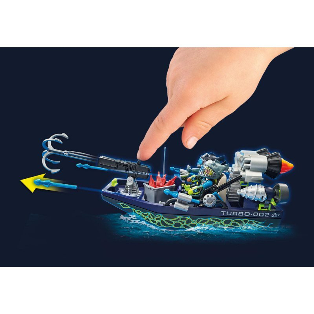 Playmobil - Лодка TEAM SHARK с гарпуном 70006