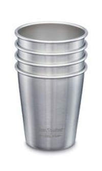 Набор одностенных стаканов Klean Kanteen Steel Cup 10oz (296 мл) Brushed Stainless, - 4 шт