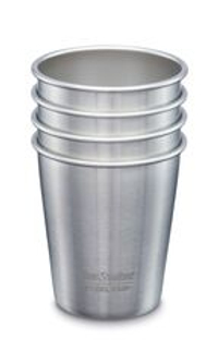 Набор одностенных стаканов Klean Kanteen Steel Cup 10oz (296 мл) Brushed Stainless, - 4 шт