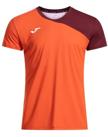 Мужская теннисная футболка Joma Challenge Deuce Short Sleeve - red/burgundy
