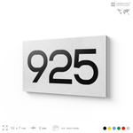 Номер на дверь 925, табличка на дверь для офиса, квартиры, кабинета, аудитории, склада, белая 120х70 мм, Айдентика Технолоджи