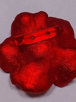Брошь "Мак красный"