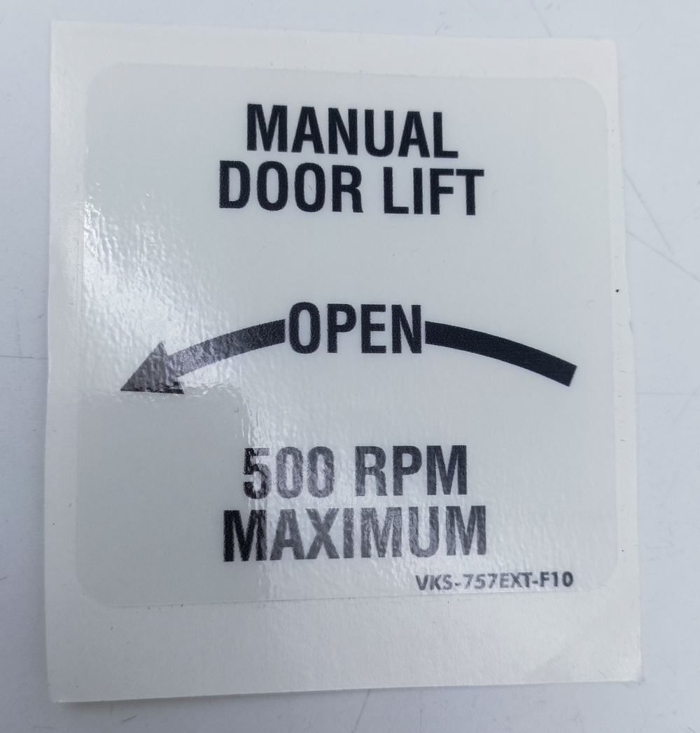 Плакард VKS-757EXT-F10