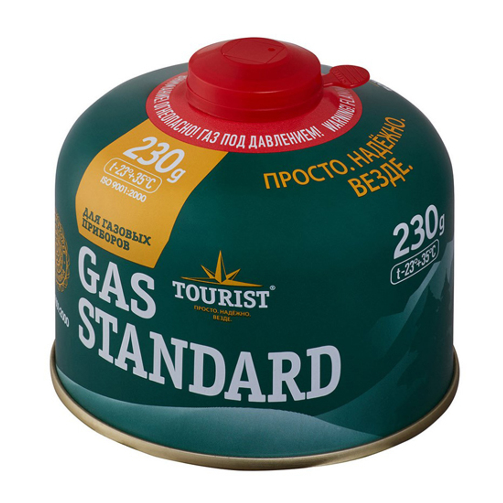 Баллон газовый резьбовой Tourist Standard 230г