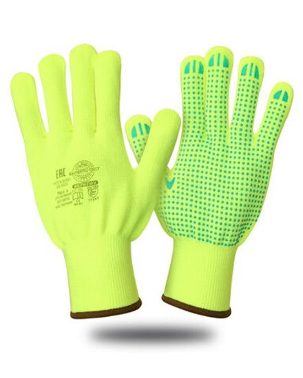 Перчатки утепленные акриловые с ПВХ