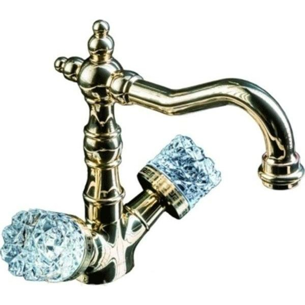 Смеситель Boheme Crystal для раковины 312-CRST Бронза