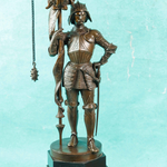 Парные канделябры с фигурами рыцарей