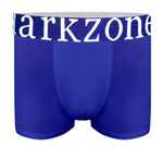 Синие хлопковые трусы-боксеры с надписью на резинке крупными буквами (Размер: XL) (Цвет: синий)