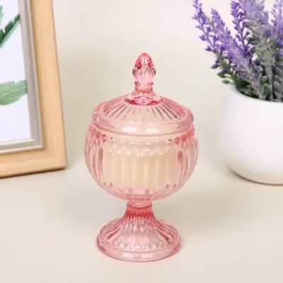 Свеча в стакане «Арабская ночь» 8,5*15 см, Розовый