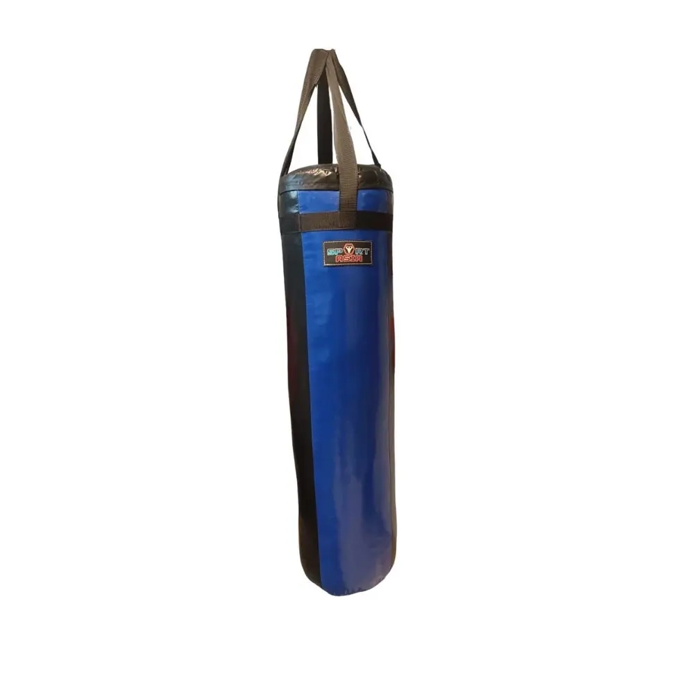 Груша для бокса ЮНИОР детская черно-синяя с креплением на ремнях