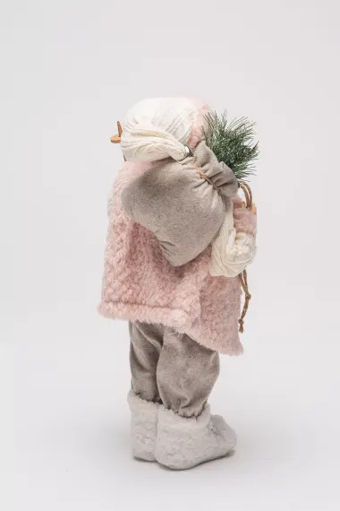 Дед Мороз Дворцовый в розовой шубке 60 см., ЕлкиТорг (ZS-S-21835-24)