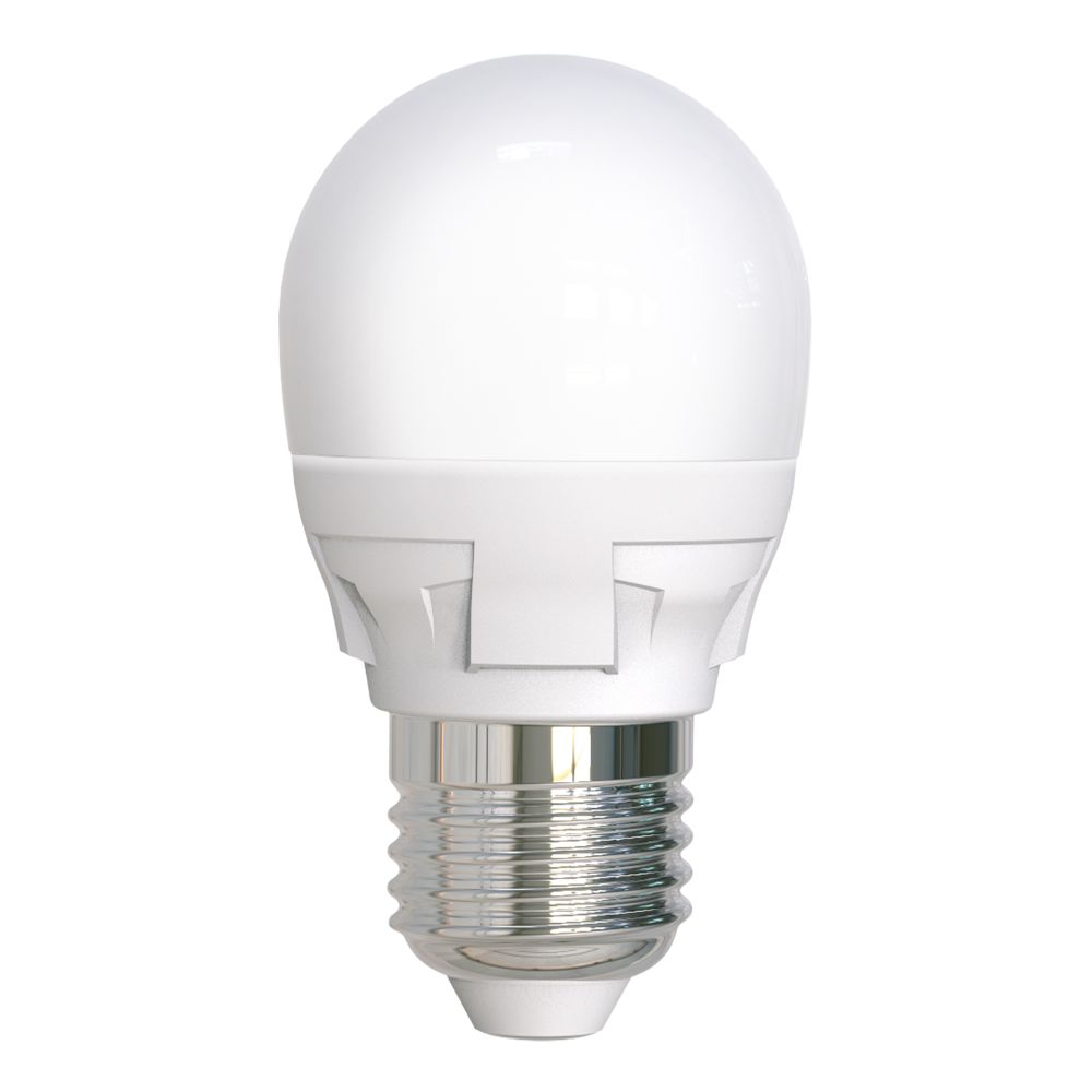 LED-G45 7W/6500K/E27/FR PLP01WH Лампа светодиодная. Форма «шар», матовая. Серия ЯРКАЯ. Дневной белый свет (6500K). Картон. ТМ Uniel