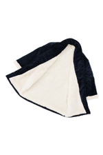 Теплый укороченный халат "Северный путь" на меху из натуральной овечьей шерсти