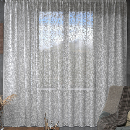 Занавеска "Л. К24а", цвет белый, Беларусь.