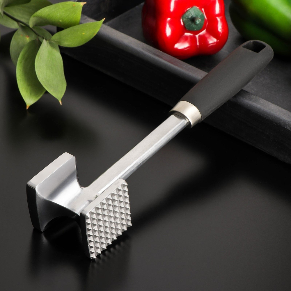 Молоток для мяса «Марейп» из нержавеющей стали - 26 см.