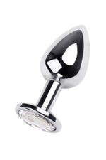 Анальная втулка с кристаллом Large прозрачный 9 см