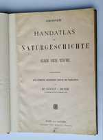 "Большой зоологический, ботанический и минералогический атлас : Handatlas der Naturgeschichte aller drei Reiche". Г. Хайек : Hayek, Gustav von. Grosser. 1888г. - антикварное издание