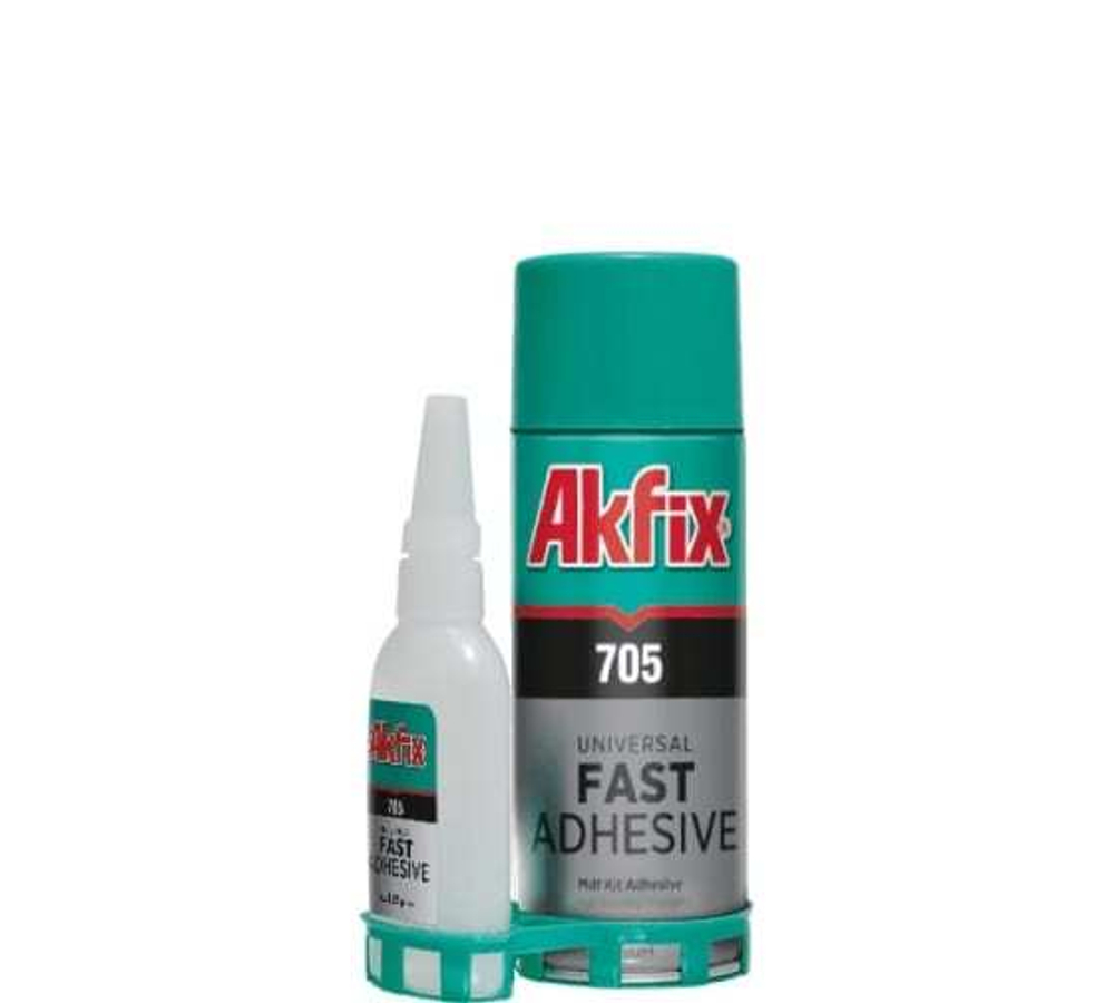 Набор для экспресс склеивания Akfix 705 (65г/200мл/24шт)