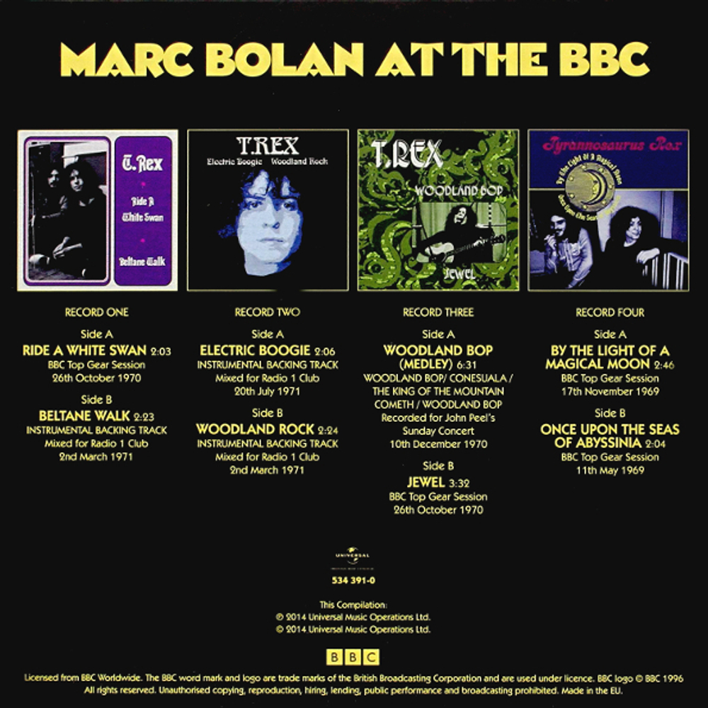 Marc Bolan / At The BBC - Electric Sevens 2 (4x7" Vinyl Single)