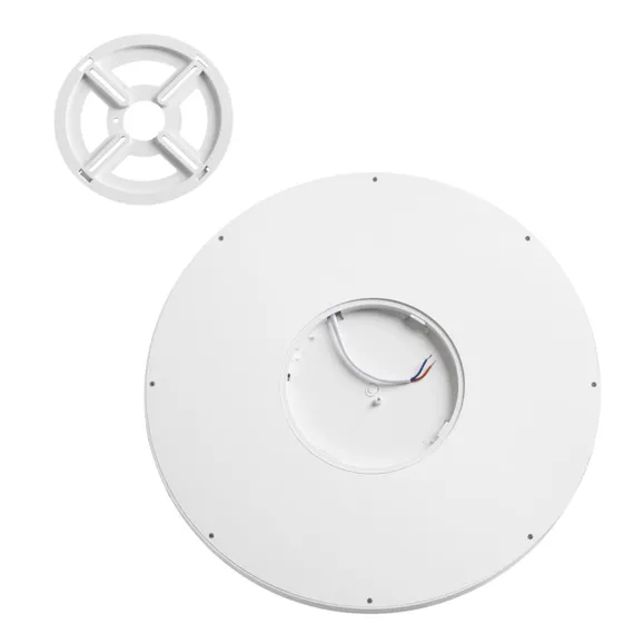 7661/32L MITRA LED SN 090 Светильник пластик/белый LED 32Вт 3000/4000K D400 IP40 OMEGA WHITE