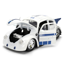 JADA Star Wars - Металлическая машина 1959 VW Drag Beetle 1:24 + фигурка R2D2 3369123