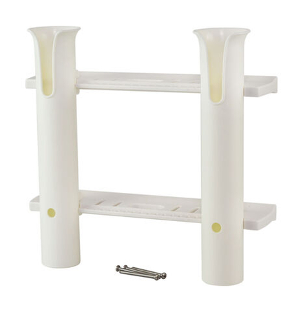 Подставка под удочку 2 стакана белая