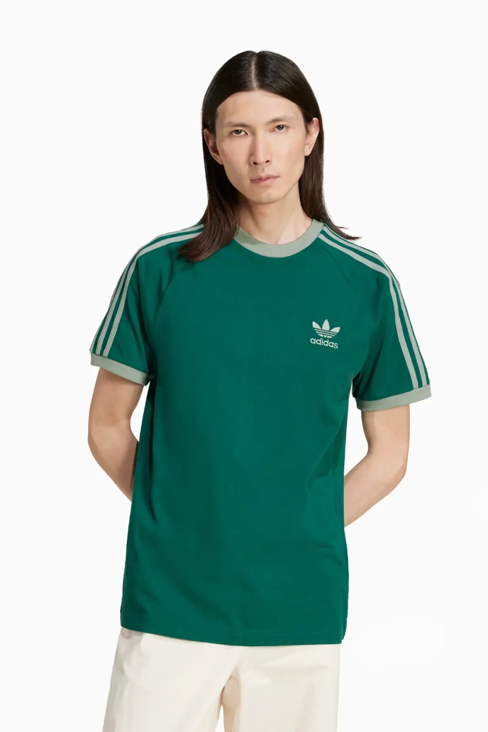 Футболка adidas Adicolor Classics 3-Stripes - зеленый