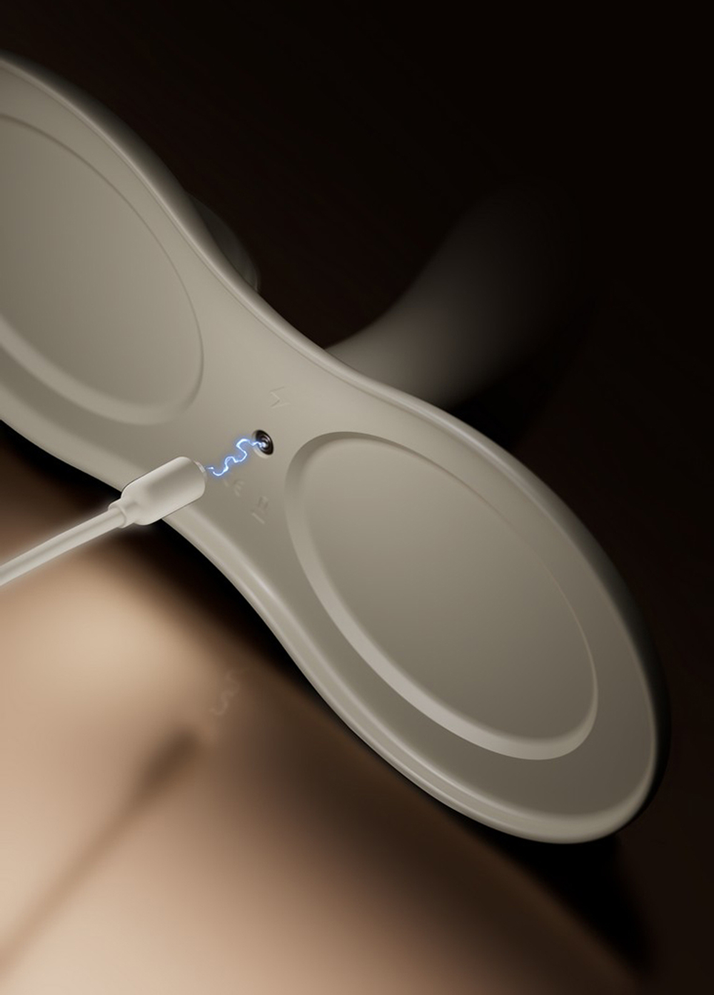 Белая виброподушка с функцией нагрева и управлением через приложение Zalo Flora Smart Vibrating Pad Ivory White